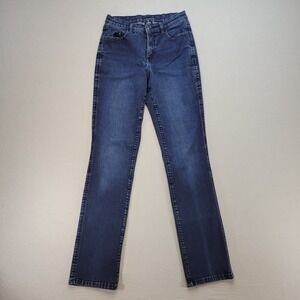 Kuhl Jeans Women 6 Blue Straight Regular Mid Rise Dark Wash Hiking Stretch Denim